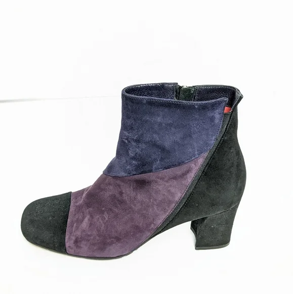 Paolo Linea suede 3 tone ankle boots - Picture 8 of 16